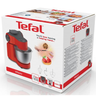 TEFAL WIZZO QB310538 KONYHAI ROBOTGÉP, piros Otthon