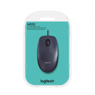 Logitech M100 Optical - Fekete PC