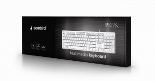 Gembird KB-MCH-03-W billentyűzet USB Fehér PC