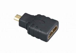 Gembird HDMI micro D -> HDMI M/F adapter fekete PC