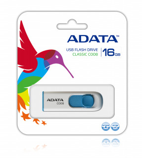 Adata C008 16GB (USB2.0) - Fehér/Kék PC