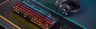 Steelseries Apex 9 TKL USB Mechanikus Gamer Linear OptiPoint Billentyűzet UK (Fekete) (64848) PC