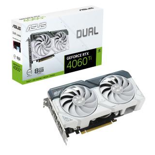 ASUS Dual GeForce RTX 4060 Ti White 8GB GDDR6 (DUAL-RTX4060TI-8G-WHITE) PC