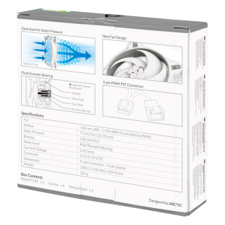 Arctic BioniX P140 Grey/White PC