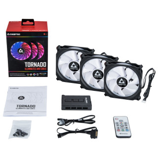 Chieftec Tornado 3x12cm Fan + Controller PC