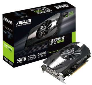 ASUS PH-GTX1060-3G nVidia 3GB GDDR5 192bit PCIe videokártya PC