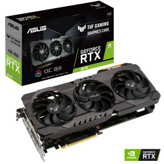 ASUS TUF-RTX3070-O8G-GAMING nVidia 8GB GDDR6 256bit PCIe videókártya PC