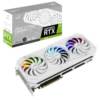 ASUS nVIDIA RTX 3090 24GB DDR6X OC (ROG-STRIX-RTX3090-O24G-WHITE) Videókártya  PC