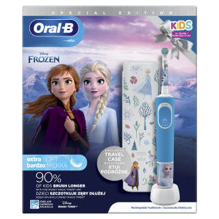 Oral-B D100 Vitality gyerek fogkefe - Frozen II + útitok Otthon