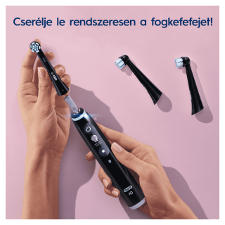 Oral-B iO fogkefefej Gentle Care 4 db Fekete Otthon