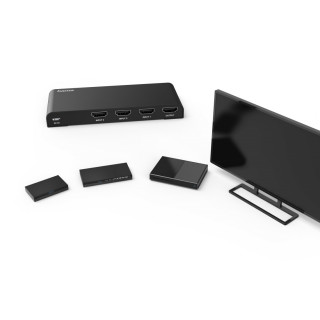 HDMI Switcher 3x1, 4K, Távirányítóval PC