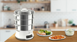 Tefal VC502D10 Convenient Series Deluxe XL fehér-inox ételpároló Otthon