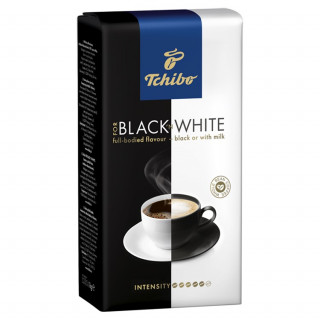 Tchibo Black & White szemes, pörkölt kávé 1000 g Otthon
