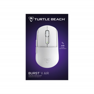 Turtle Beach Burst II Air vezeték nélküli gaming egér - 26.000 DPI, 2,4 GHz - Fehér (TBM-2101-15) PC