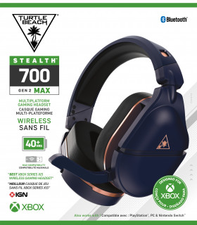 Turtle Beach STEALTH 700 GEN2 MAX vezeték nélküli gaming fejhallgató - Kobaltkék (TBS-2792-02) PC