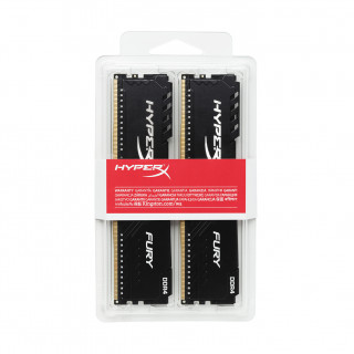 Kingston 16GB/2666MHz DDR-4 1Rx8 HyperX FURY fekete (Kit 2db 8GB) (HX426C16FB3K2/16) memória PC