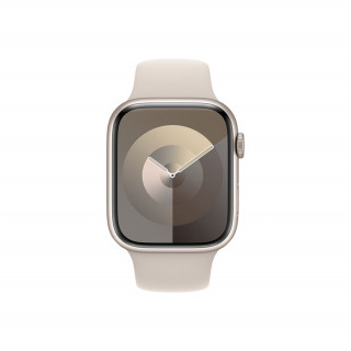 Apple Watch Series 9 GPS – 45 mm-es csillagfény alumíniumtok, csillagfény sportszíj - S/M Mobil