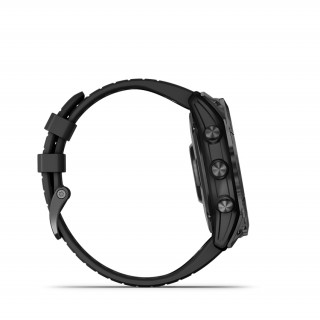 Garmin Fenix 7X Pro Sapphire Solar, szürke DLC titánium, fekete szilikon szíjjal Mobil