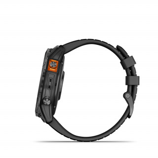 Garmin FENIX 7X PRO Solar, szürke, fekete szilikon szíjjal Mobil