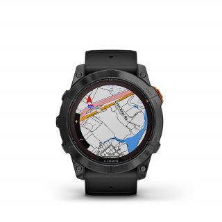 Garmin FENIX 7X PRO Solar, szürke, fekete szilikon szíjjal Mobil