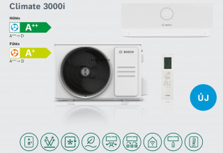 Bosch Climate 3000i-Set 35 E Inverteres Split Klíma 3,5 kW Otthon