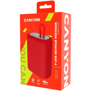 Canyon Bluetooth speaker BSP-4 5W - Piros (CNE-CBTSP4R) PC