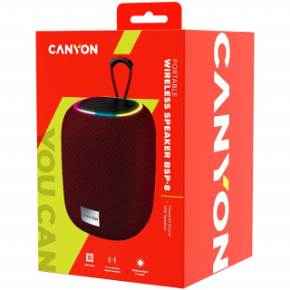 Canyon Bluetooth speaker BSP-8 10W - Piros (CNE-CBTSP8R) PC