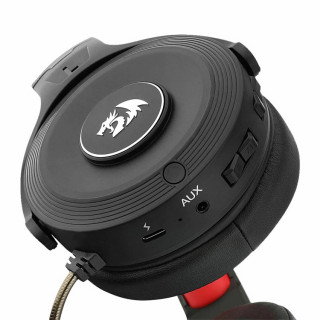 Redragon PELOPS PRO 2.4G vezeték nélküli Gaming fejhallgató - Fekete (H818 PRO) PC